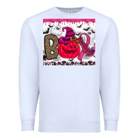 White Boo october Premium Sweatshirt - CowhideDigitalArt