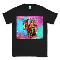 Black Colorful Unicorn Horse Classic Tee - LillyAllenDesigns