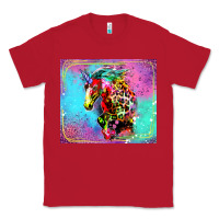 Red Colorful Unicorn Horse Classic Tee - LillyAllenDesigns
