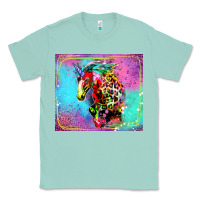 Seafoam Colorful Unicorn Horse Classic Tee - LillyAllenDesigns