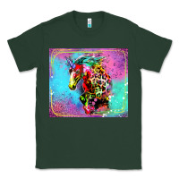 Sports Green Colorful Unicorn Horse Classic Tee - LillyAllenDesigns