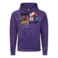 Cloud Purple best teacher ever Vintage Hoodie - NancyCooperArtShop