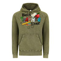 Vintage Olive best teacher ever Vintage Hoodie - NancyCooperArtShop