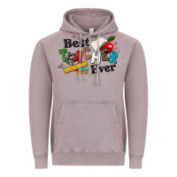 Vintage Zinc best teacher ever Vintage Hoodie - NancyCooperArtShop