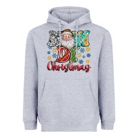 Heather Grey How Dy Christmas Heavyweight Hoodie - CowhideDigitalArt