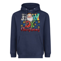 Navy How Dy Christmas Heavyweight Hoodie - CowhideDigitalArt