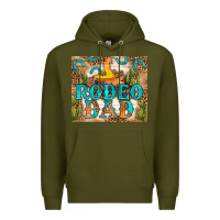 Army Green Western Rodeo Dad Tumbler Premium Hoodie - BundleAndBundleShop