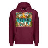 Burgundy Western Rodeo Dad Tumbler Premium Hoodie - BundleAndBundleShop