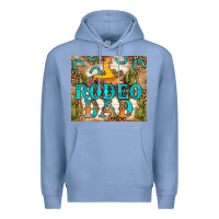 Colony Blue Western Rodeo Dad Tumbler Premium Hoodie - BundleAndBundleShop