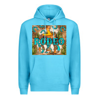 Ocean Blue Western Rodeo Dad Tumbler Premium Hoodie - BundleAndBundleShop