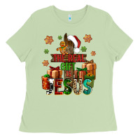 Matcha The real gift is Jesus Ladies Tee - NancyCooperArtShop