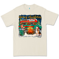 Bone Merry Christmas with camper van Premium Tee - NancyCooperArtShop