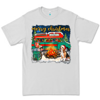 Dove Grey Merry Christmas with camper van Premium Tee - NancyCooperArtShop