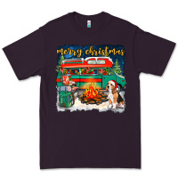 Plum Merry Christmas with camper van Premium Tee - NancyCooperArtShop
