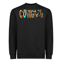 Black Cowgirl Min Heavyweight Sweatshirt - CowCowDesign