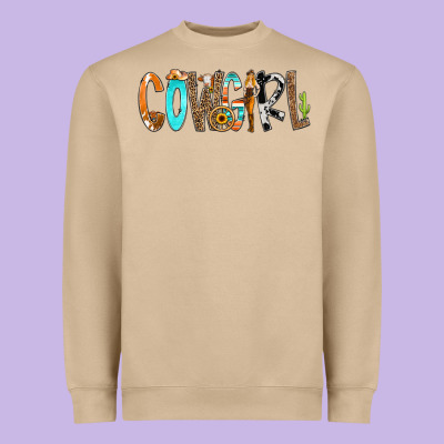 Cowgirl Min Heavyweight Sweatshirt Designed By Cowcowdesign