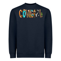 Navy Cowgirl Min Heavyweight Sweatshirt - CowCowDesign