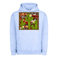 Pigment Grape Ice aztec cowhide cactus background Urban Hoodie - Artiststas