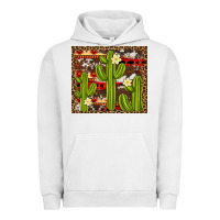 Pigment Lunar Rock aztec cowhide cactus background Urban Hoodie - Artiststas