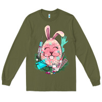 Army Green Easter egg Nurse Easter Day Long Sleeve Tee - HowdyJamesFarm