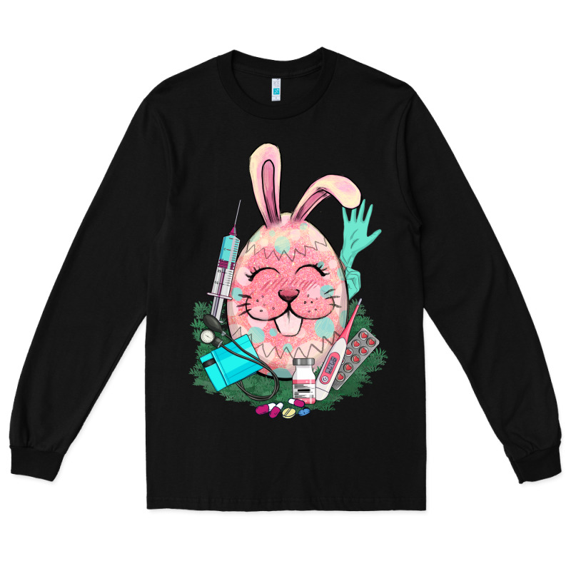 Easter Egg Nurse Easter Day Long Sleeve Tee by HowdyJamesFarm | Teevron