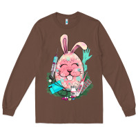 Chestnut Easter egg Nurse Easter Day Long Sleeve Tee - HowdyJamesFarm