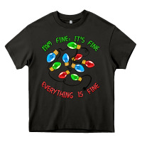 Asphalt i'm fine it's fine everything is fine Heavy Core Tee - MaliasSmallBusiness