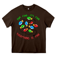 I'm Fine It's Fine Everything Is Fine Heavy Core Tee | Teevron
