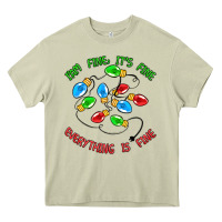 Mossy i'm fine it's fine everything is fine Heavy Core Tee - MaliasSmallBusiness