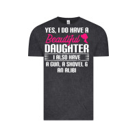 Vintage Black Father Yes I Do Have A Beautiful Daughter Vintage Tee - tuanDangUi