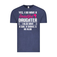 Vintage Denim Father Yes I Do Have A Beautiful Daughter Vintage Tee - tuanDangUi