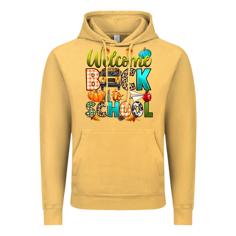 Welcome Back To School Fall Vintage Hoodie by texasbilliewilder | Teevron