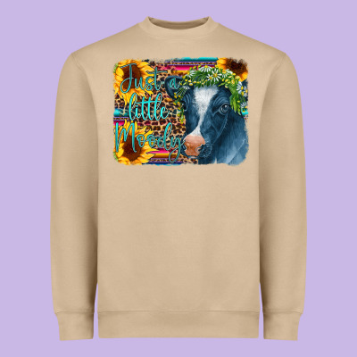 Cow Serape Just A Little Moody Heavyweight Sweatshirt Designed By Cowcowdesign