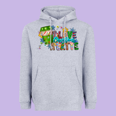 Live Christmas Latte Heavyweight Hoodie Designed By Cowhidedigitalart