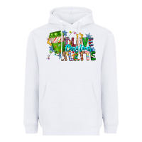 White LIve Christmas Latte Heavyweight Hoodie - CowhideDigitalArt