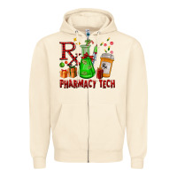 Sandshell pharmacy tech christmas Zipper Hoodie - FaDigitalArtStudio