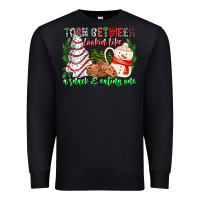 Black Torn Between Looking Like A Snack Eating One Premium Sweatshirt - CowhideDigitalArt