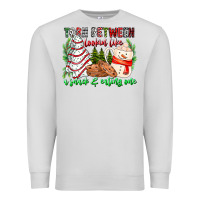 Dove Grey Torn Between Looking Like A Snack Eating One Premium Sweatshirt - CowhideDigitalArt