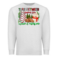 Oatmeal Heather Torn Between Looking Like A Snack Eating One Premium Sweatshirt - CowhideDigitalArt