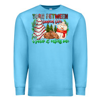 Ocean Blue Torn Between Looking Like A Snack Eating One Premium Sweatshirt - CowhideDigitalArt