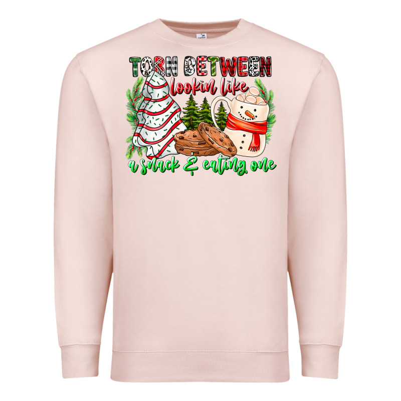 Torn Between Looking Like A Snack Eating One Premium Sweatshirt by CowhideDigitalArt | Teevron