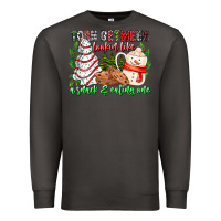 Smoke Torn Between Looking Like A Snack Eating One Premium Sweatshirt - CowhideDigitalArt