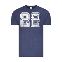 Vintage Denim Number 22 Sports Jersey Lucky No. Birthday Age Vintage Vintage Tee - tuanDangUi