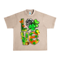 French Oak st.patrick love with clover Urban Heavy Tee - NancyCooperArtShop