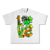 Lunar Rock st.patrick love with clover Urban Heavy Tee - NancyCooperArtShop