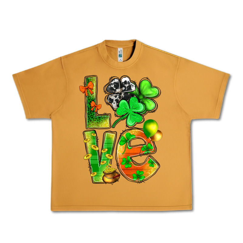 St.patrick Love With Clover Urban Heavy Tee by NancyCooperArtShop | Teevron