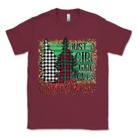 Burgundy Just A Girl Who Loves Christmas Classic Tee - Bettercallsaul