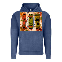 Vintage Denim pumpkins leaves flannels hayrides football Vintage Hoodie - texasbilliewilder