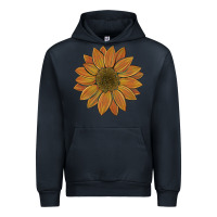 Navy sunflower Urban Hoodie - Artiststas