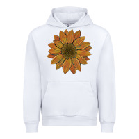White sunflower Urban Hoodie - Artiststas